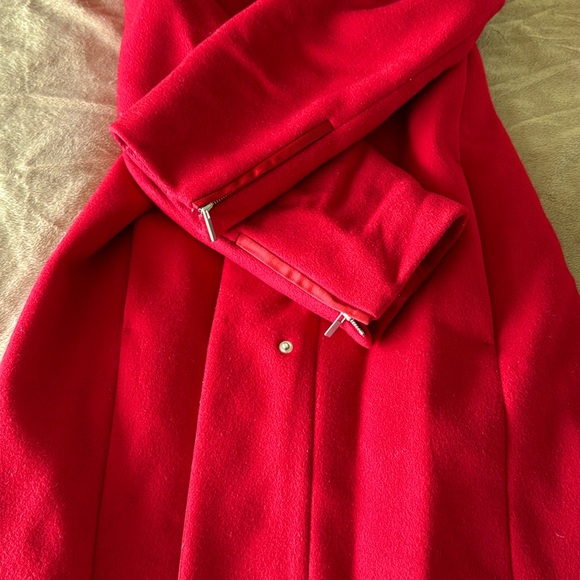 Made in Italy Red Winter Wool Coat - Picture 5 of 5